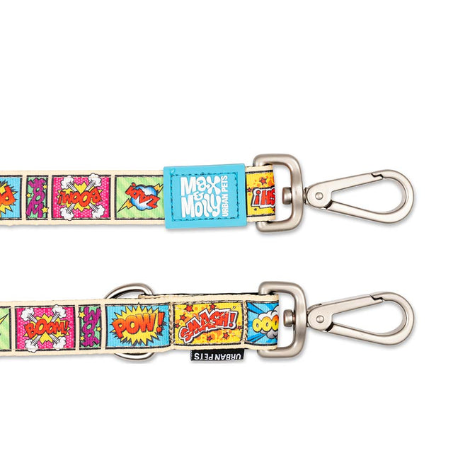 Max & Molly Urban Pets Hundeleine | Multi-Function Leash, Comic Hundeleine