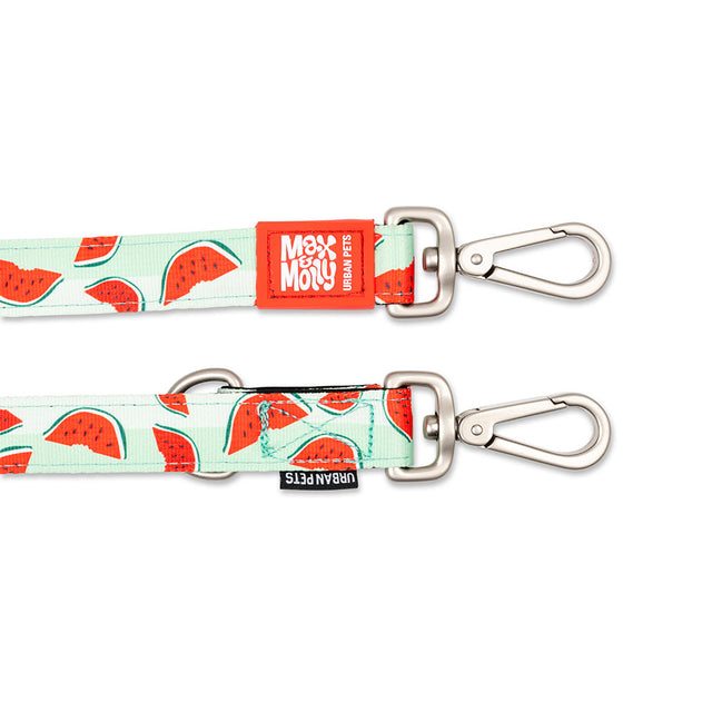 Max & Molly Urban Pets Hundeleine | Multi-Function Leash, Watermelon Hundeleine