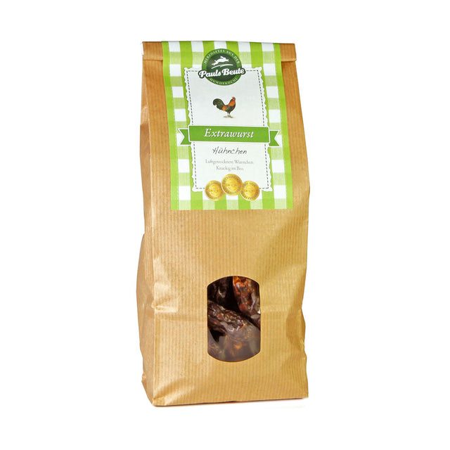 Pauls Beute Hundeleckerli Extrawurst, Hühnchen Fleischsnacks 500 g