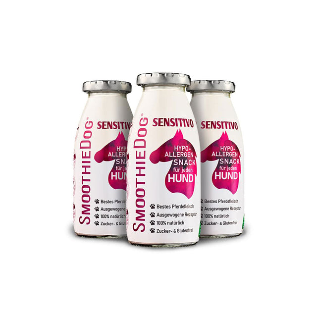 SmoothieDog Hundesmoothie, Sensitivo Pferd Fleischsnacks 1 x 250 ml