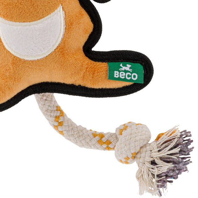 Beco Pets Hundespielzeug Recycled Rough & Tough, Kelly the Kangaroo Stoffspielzeug