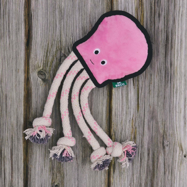 Beco Pets Hundespielzeug Recycled Rough & Tough, Ollie the Octopus Stoffspielzeug