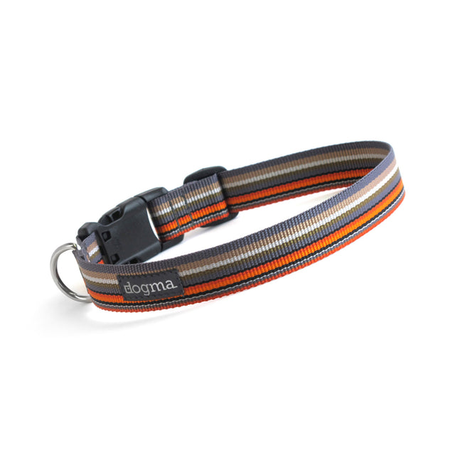 dogma Hundehalsband Stripes 25 | Graubunt Hundehalsband