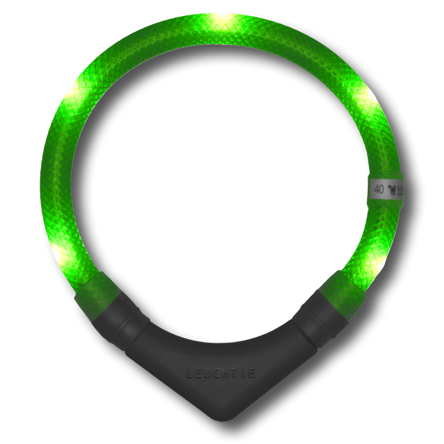 Leuchtie Hunde-Leuchthalsband Plus | Neongrün Sicherheit