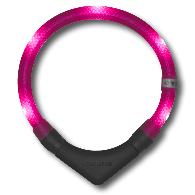 Leuchtie Hunde-Leuchthalsband Plus | Hotpink Sicherheit