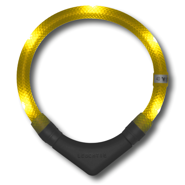 Leuchtie Hunde-Leuchthalsband Plus | Sonnengelb Sicherheit
