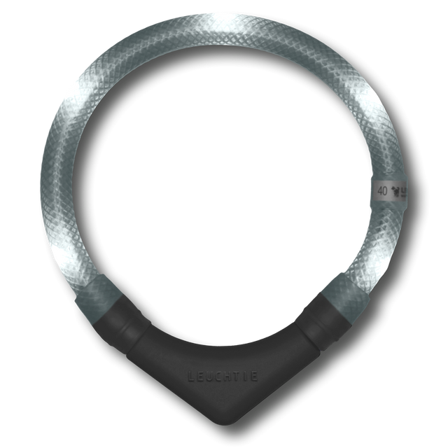 Leuchtie Hunde-Leuchthalsband Plus | Weiß Sicherheit