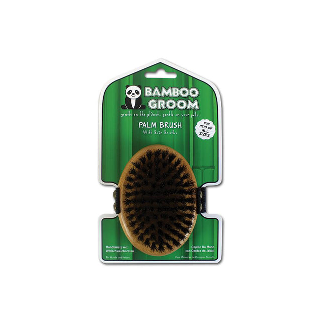 Bamboo Groom Handbürste mit Wildschweinborsten Bürsten