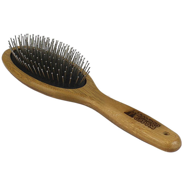 Bamboo Groom Ovale Bürste mit Pins Bürsten