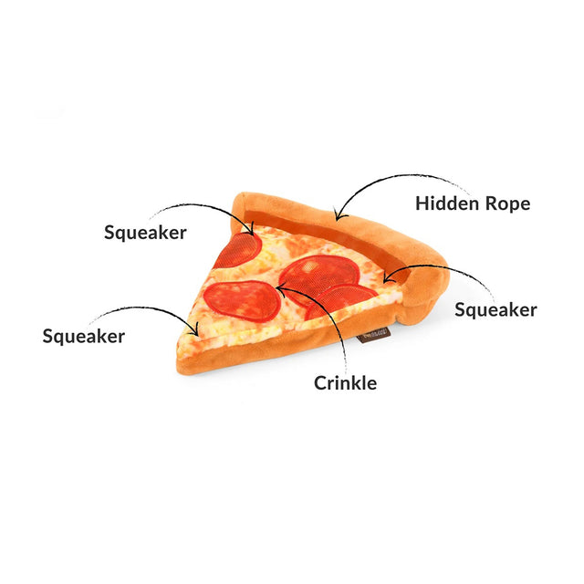 P.L.A.Y. Hundespielzeug | Puppy-roni Pizza Stoffspielzeug
