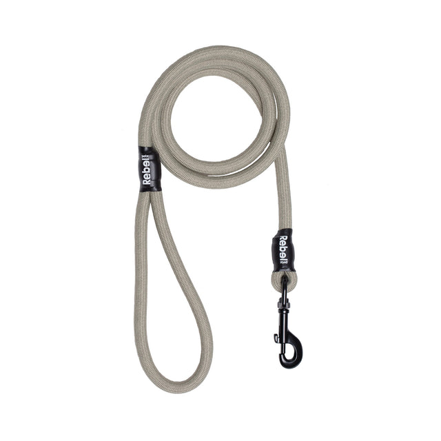 Rebel Petz Standard-Hundeleine Hundeleine taupe 140 cm / Ø 8 mm