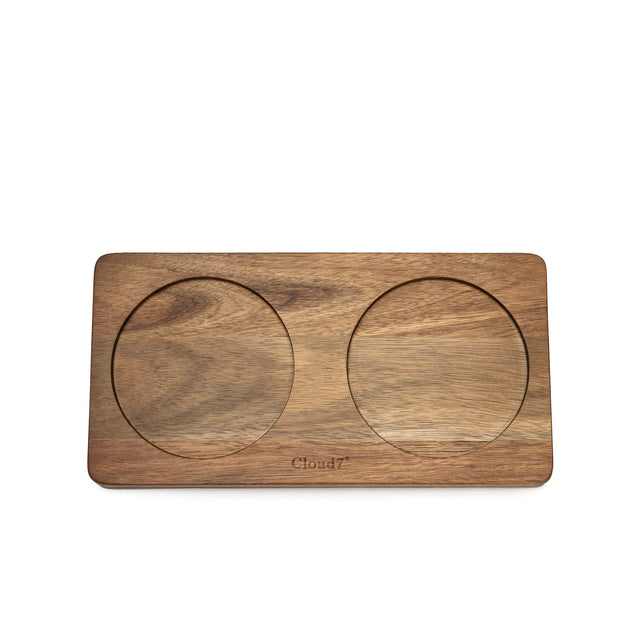 Cloud7 Napfunterlage Dog Station | Akazienholz Napf Small