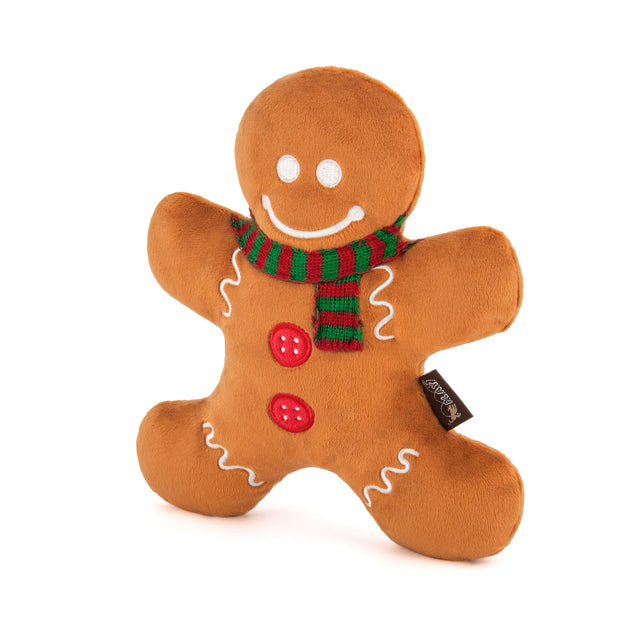 P.L.A.Y. Hundespielzeug | Holly Jolly Gingerbread Man Stoffspielzeug