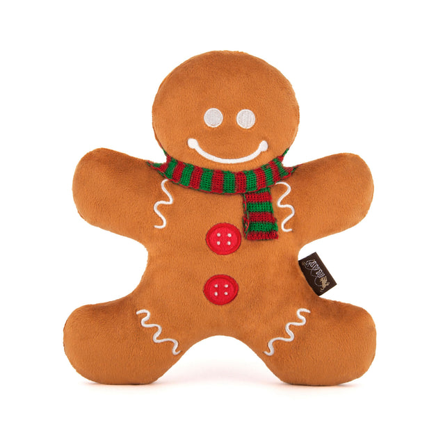 P.L.A.Y. Hundespielzeug | Holly Jolly Gingerbread Man Stoffspielzeug