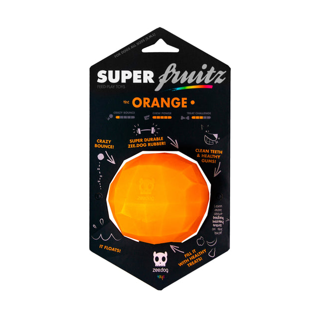 Zee.Dog Hundespielzeug Super Fruitz, Orange Interaktiv