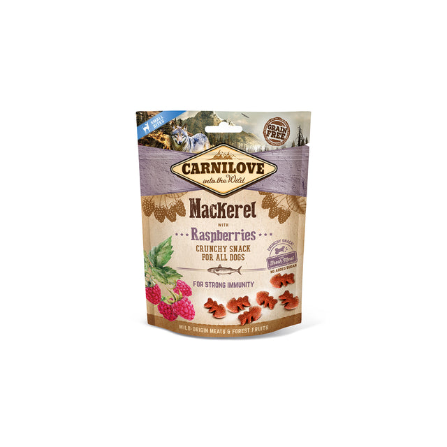 Hundekekse Crunchy Snack | Mackerel with Raspberries, 200g