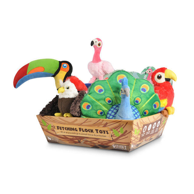 P.L.A.Y. Hundespielzeug | Percy the Peacock Stoffspielzeug