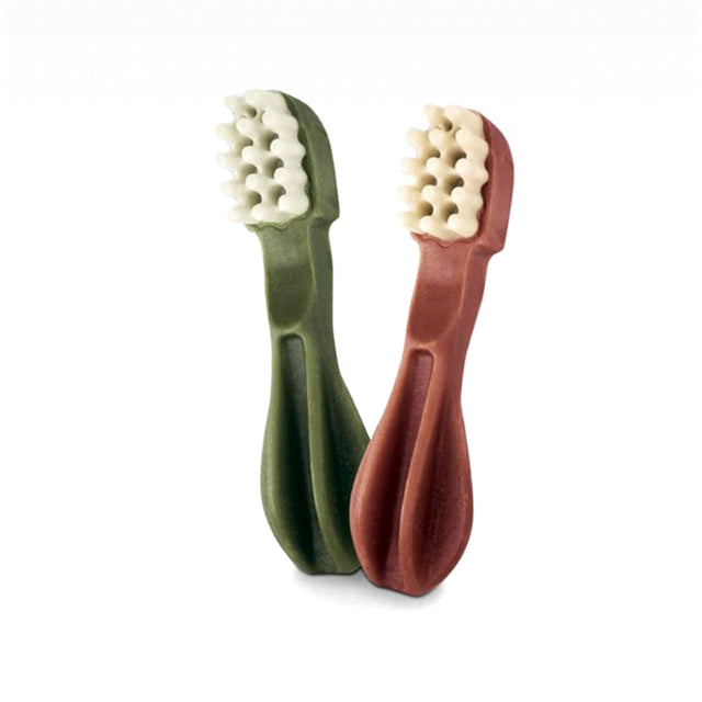 Whimzees Kausnack vegan | Zahnbürste Zahnpflege für Hunde