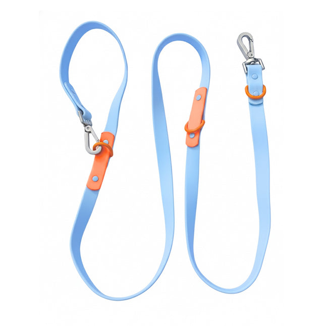 Approved by Fritz Hundeleine Baby Blue Orange Hundeleine