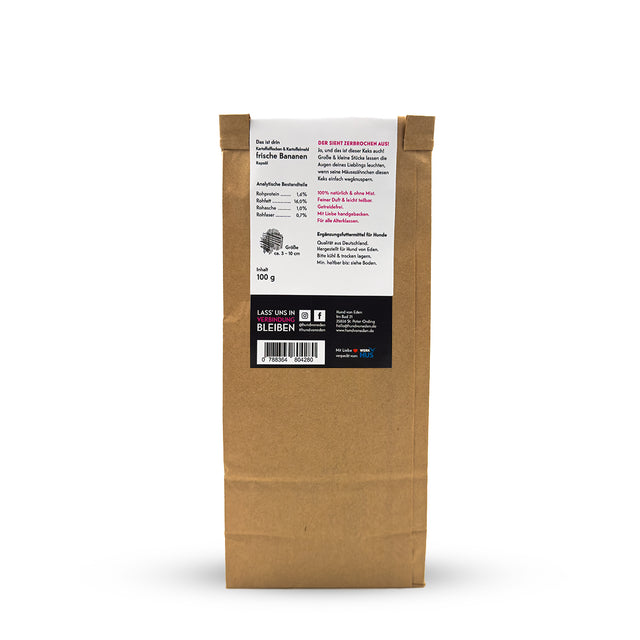 Hund von Eden Bananen Cracker, 100g Hundekeks