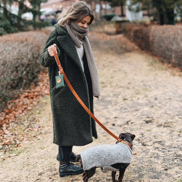 Dog Poop Bag Holder | NOI, Grün, Tan