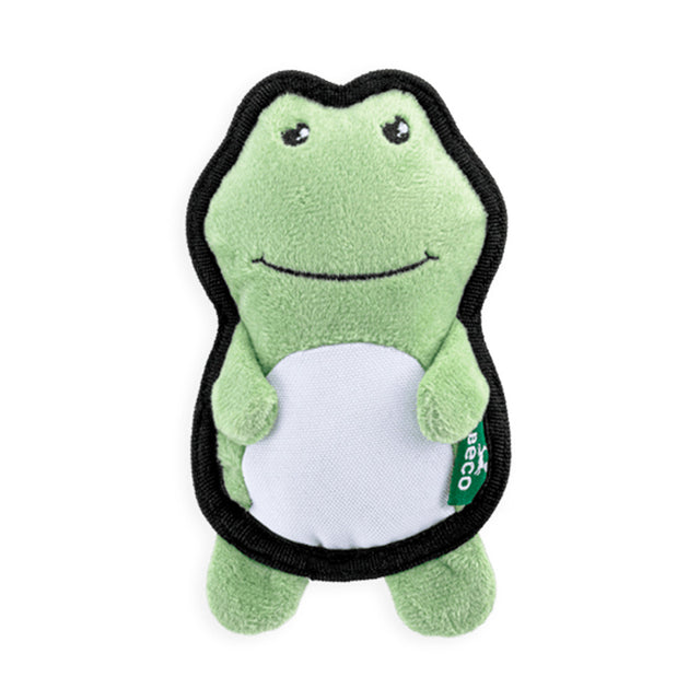 Beco Pets Hundespielzeug Rough & Tough Recycled, Frog Stoffspielzeug