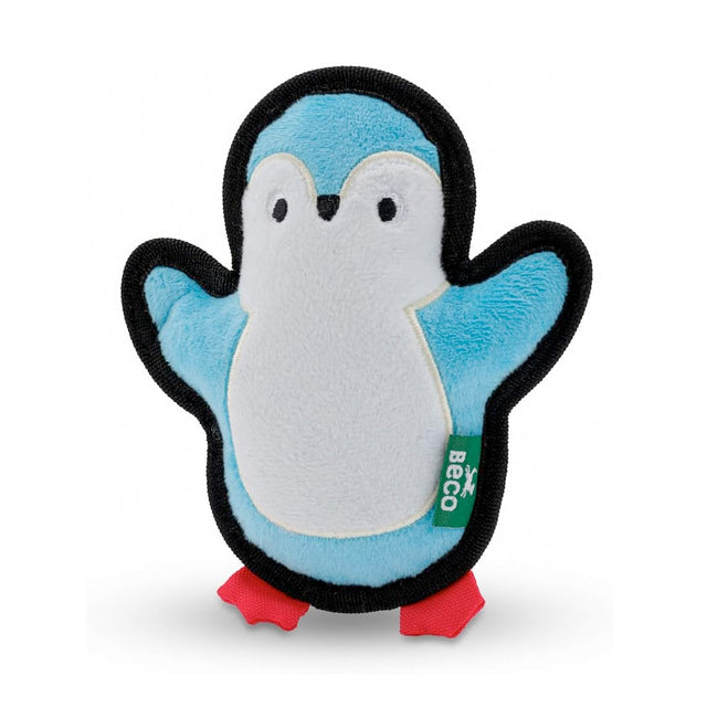 Beco Pets Hundespielzeug Rough & Tough Recycled, Peggy the Penguin Stoffspielzeug