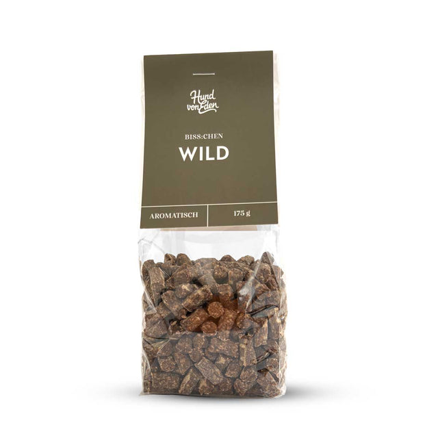 Hund von Eden BISS:CHEN Wild, 175g Fleischsnacks