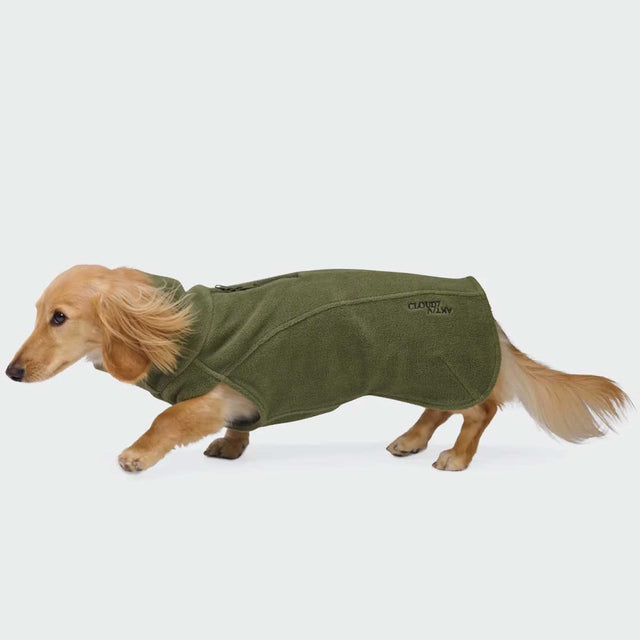 Cloud7 Hundepullover Dackel Body Warmer AKTIV, Khaki Hundepullover