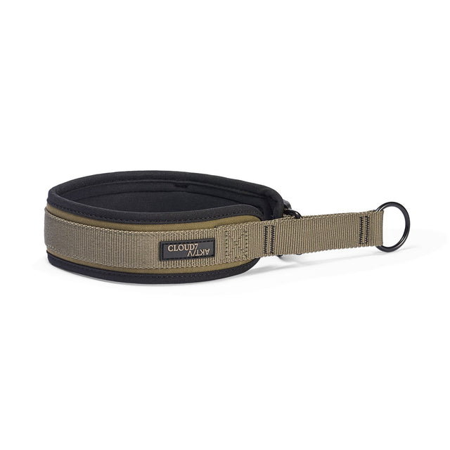 Cloud7 C-1 Zugstopp Halsband AKTIV Softshell, Olive Hundehalsband