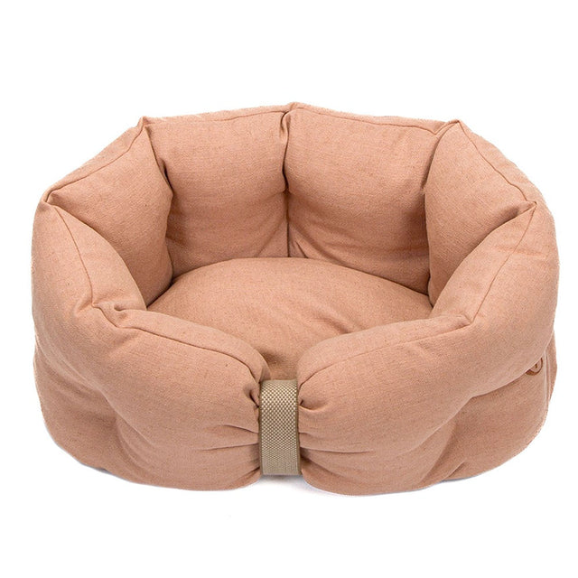 Cloud7 Hundebett LTTL Snoozy Linen-Mix Dusty Rose Hundebett Small