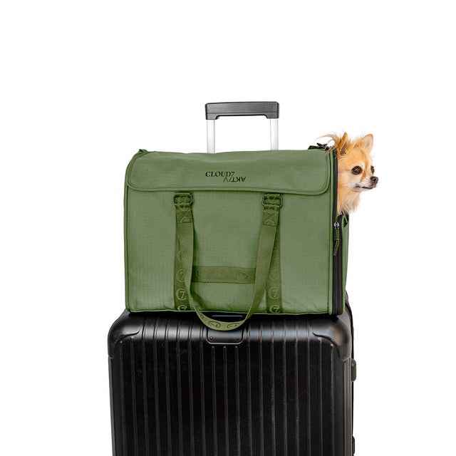 Cloud7 Hundeflugtasche AKTIV, Olive Hundetragetasche