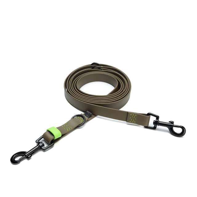 Cloud7 Hundeleine BioThane Ipanema, Olive - Neon Green Hundeleine