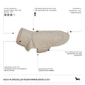 Cloud7 Hundemantel Brooklyn, Tweed Beige Hundewintermantel
