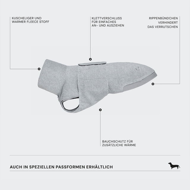 Cloud7 Hundepullover Derby Fleece, Khaki Hundepullover