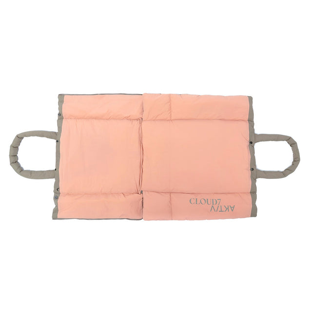 Cloud7 Hundereisebett AKTIV Puffer Khaki/Peach Hundedecke