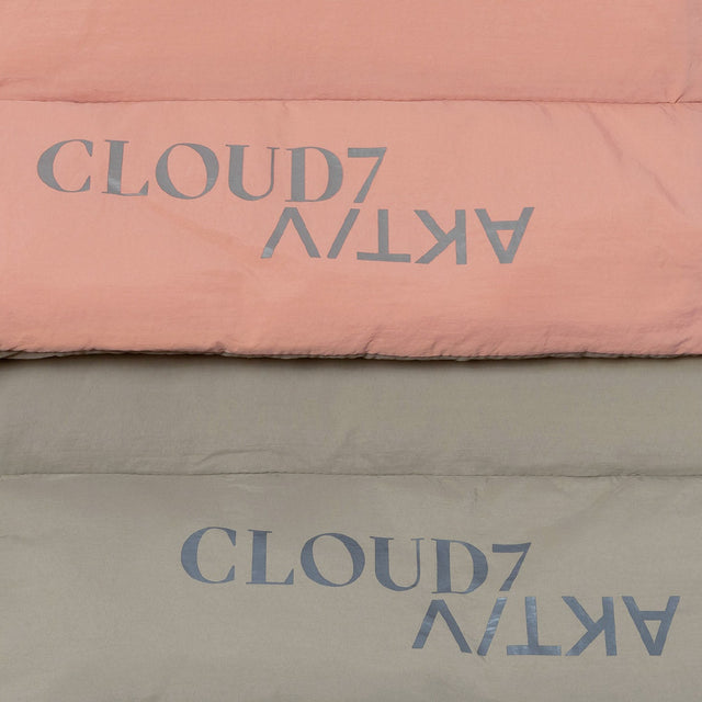 Cloud7 Hundereisebett AKTIV Puffer Khaki/Peach Hundedecke