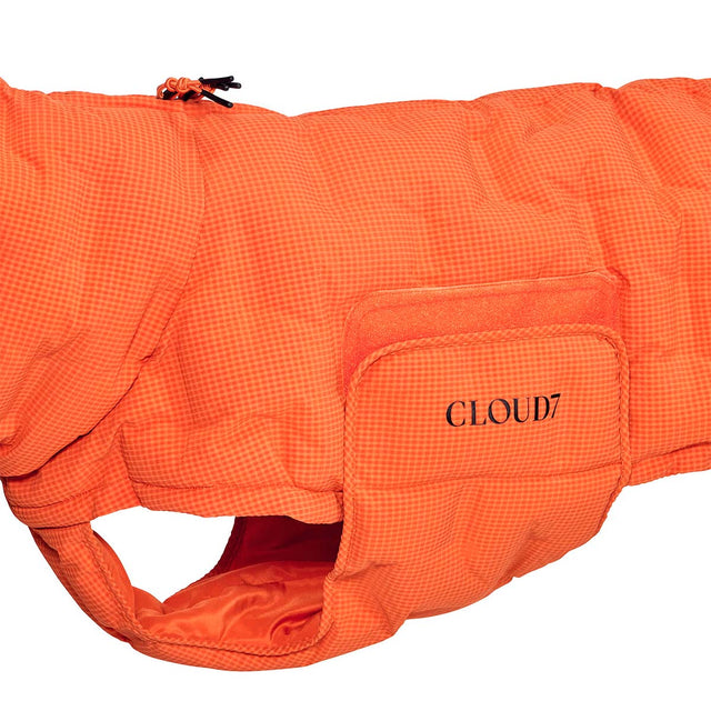 Cloud7 Wintermantel Alaska Seersucker, Orange Hundewintermantel