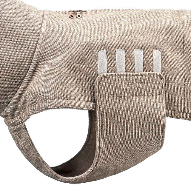 Cloud7 Hundemantel Brooklyn Long, Tweed Beige Hundewintermantel
