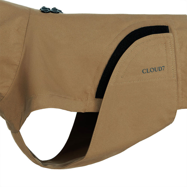 Cloud7 Hunderegenmantel Dublin 2.0 – Dackel, Sandy Brown Hunderegenmantel