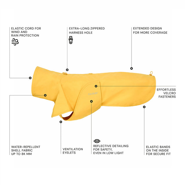 Cloud7 Hunderegenmantel Helgoland, Yellow Hunderegenmantel