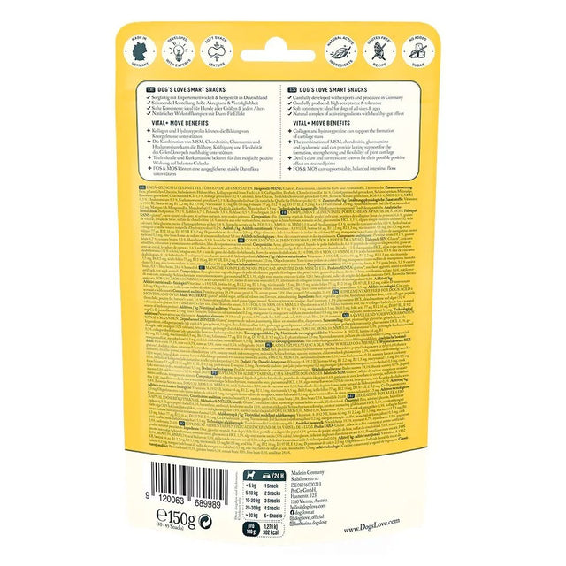 Dog's Love Hundeleckerli Smart Snacks VITAL+ MOVE, 150g Funktionssnack
