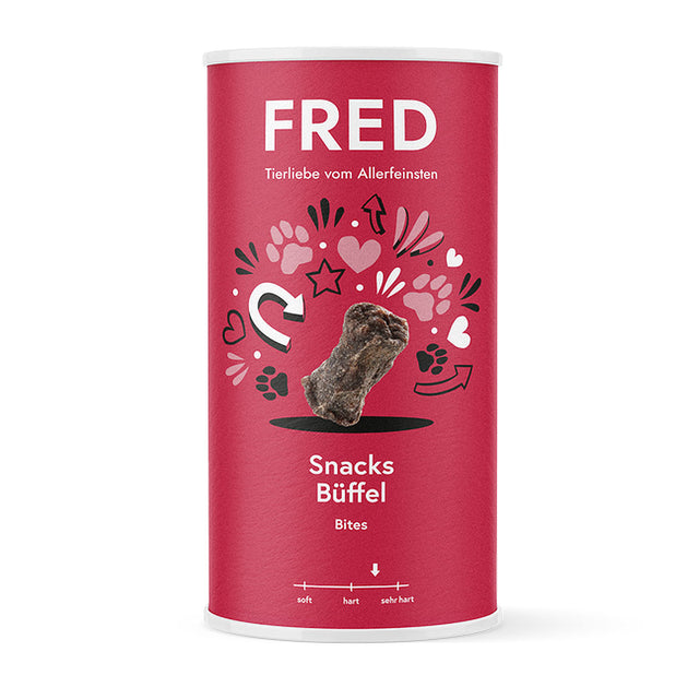 FRED & FELIA Hundesnack Büffel Bites, 220g Hundeleckerli