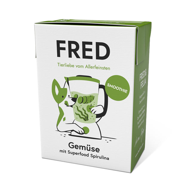 FRED & FELIA Smoothie Gemüse mit Spirulina, 200g Ergänzungsfuttermittel