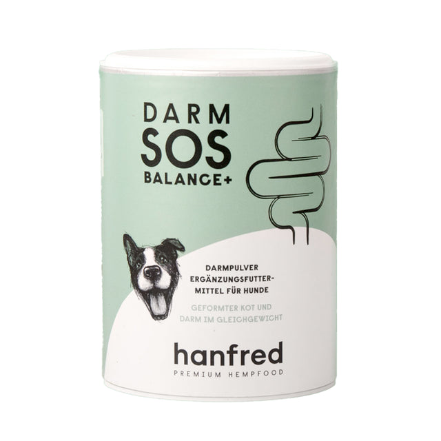 Hanfred Darm SOS Balance+ Pulver, 65g Nahrungsergänzungsmittel für Hunde
