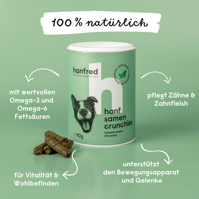 Hanfred Hanfsamen Crunchies, 90g Funktionssnack