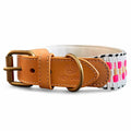 Hey Lana Hundehalsband Gepolstert – Pink/Beige Hundehalsband