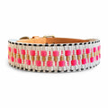 Hey Lana Hundehalsband Gepolstert – Pink/Beige Hundehalsband