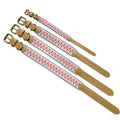 Hey Lana Hundehalsband Gepolstert – Pink/Beige Hundehalsband