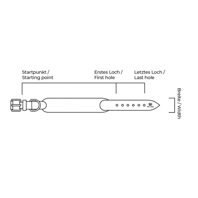 Hey Lana Hundehalsband Gepolstert – Sunset/Eukalyptus Hundehalsband